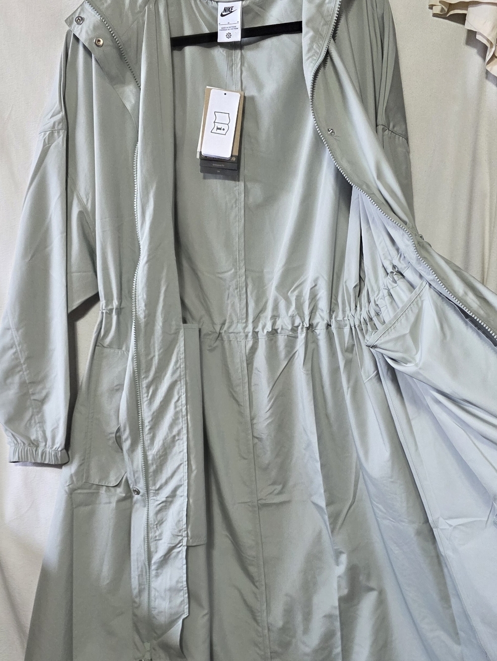 Nike Essential Womens Trench Coat Size Medium NWT - Picture 7 of 13